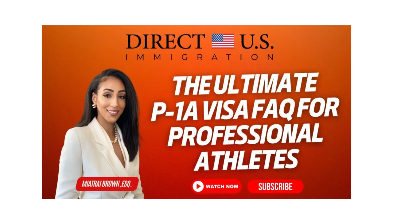 The Ultimate P-1A Visa FAQ for Professional Athletes